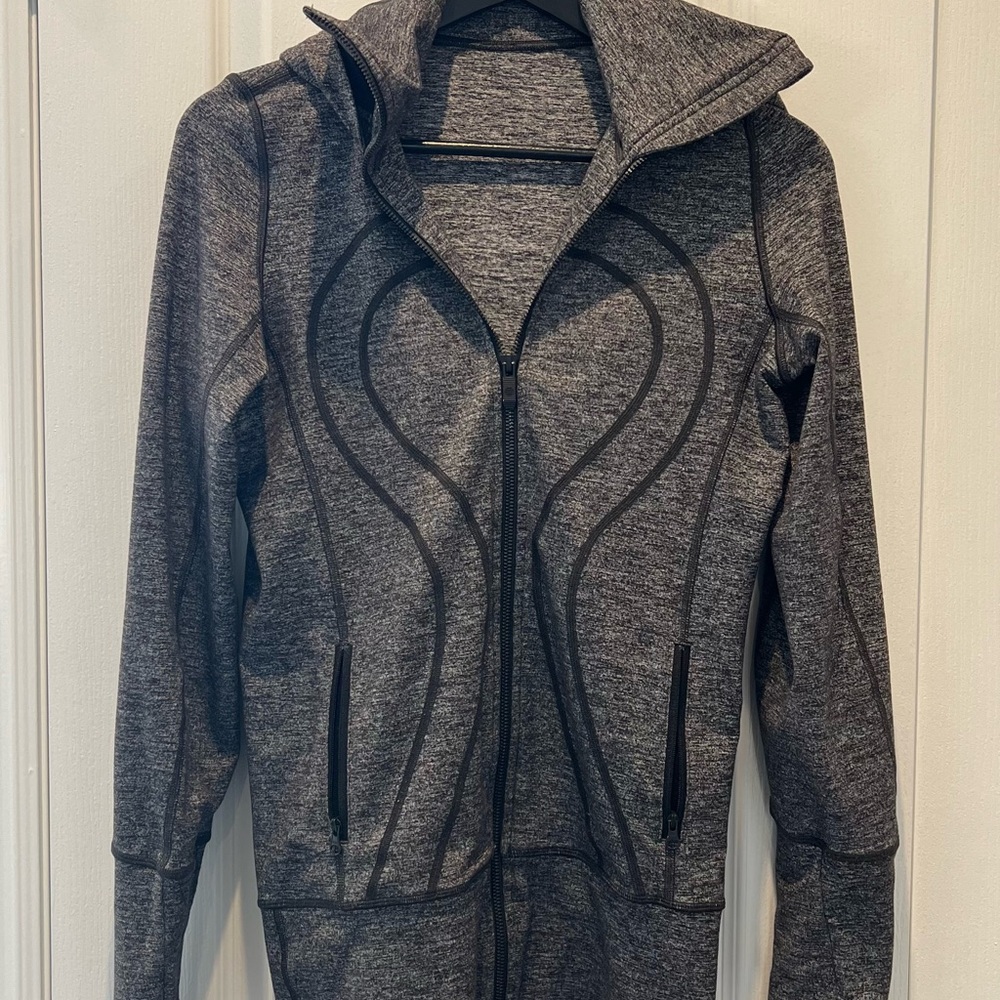 Lululemon Grey Charcoal Zip-Up Active Jacket